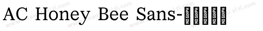 AC Honey Bee Sans字体转换